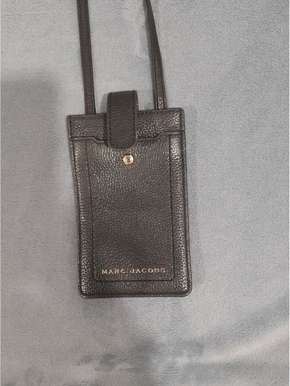 Marc Jacobs The Groove Leather Pebbled Phone Crossbody Bag Black